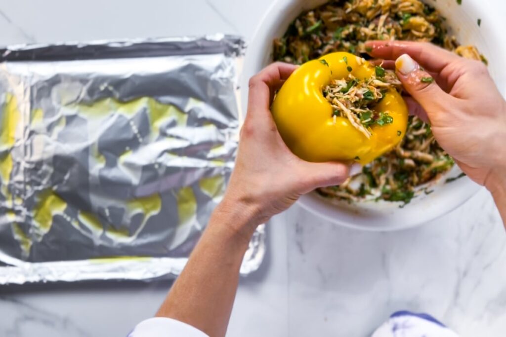 Stuffed peppers.