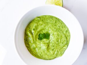 Cilantro lime sauce.