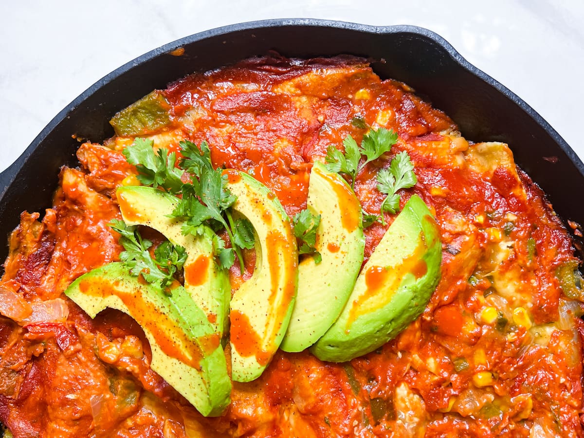 Dairy free chicken enchiladas