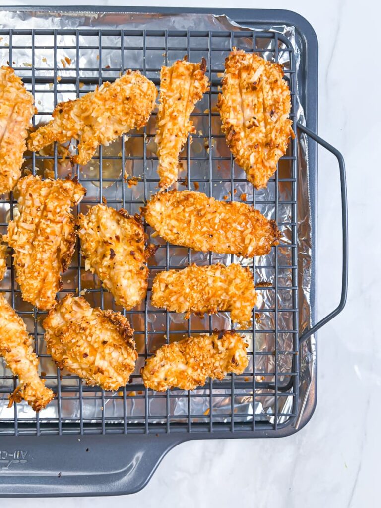 Chicken on the rack.