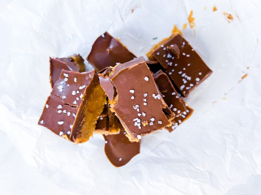 Peanut butter chocolate rice crispy bars.