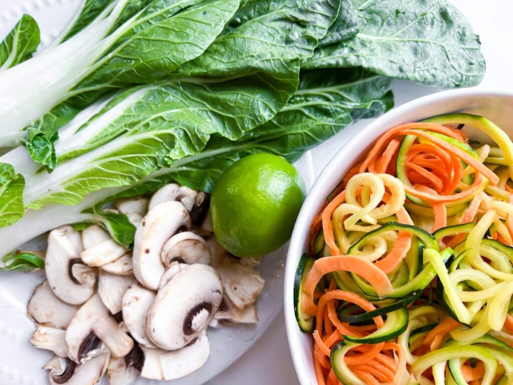 Glow bowl ingredients.