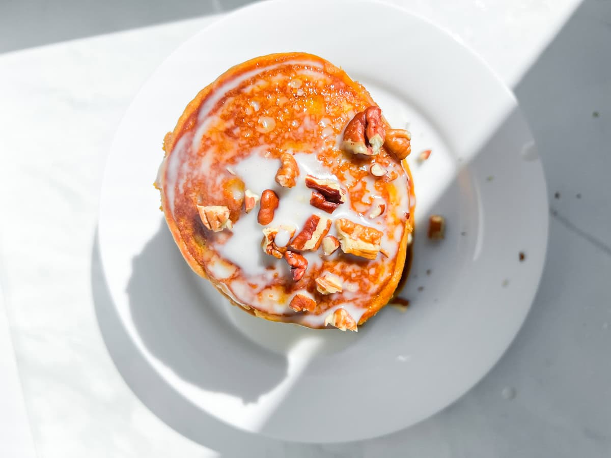 Gluten free pumpkin pancakes.