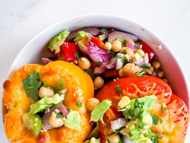 Stuffed peppers.
